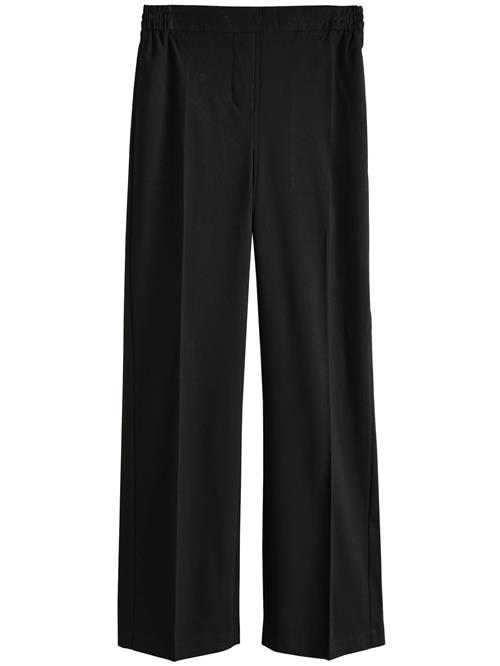 Next Bukser med lægfolder  sort