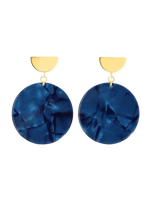 Fräulein Wunder Øreringe 'Amal'  mørkeblå / guld