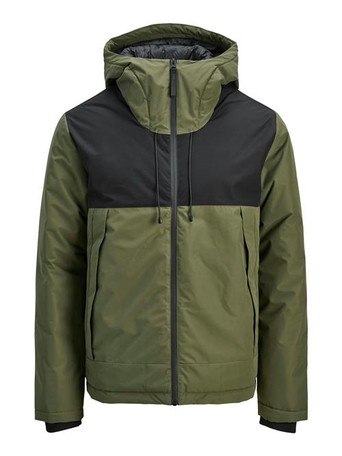 JACK & JONES Overgangsjakke 'JCOUNION'  oliven / sort