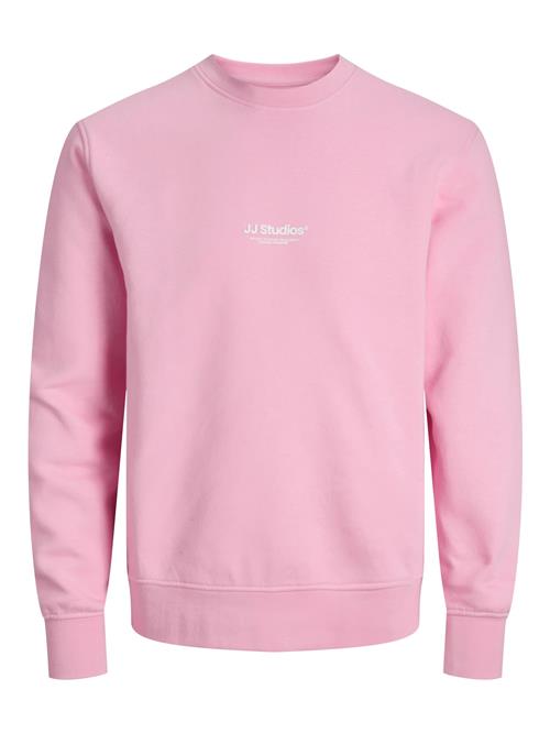 JACK & JONES Sweatshirt 'JJESoho'  lys pink / hvid