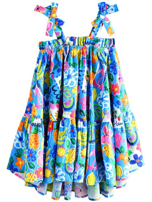 Next Kjole  blå / gul / pink / rød