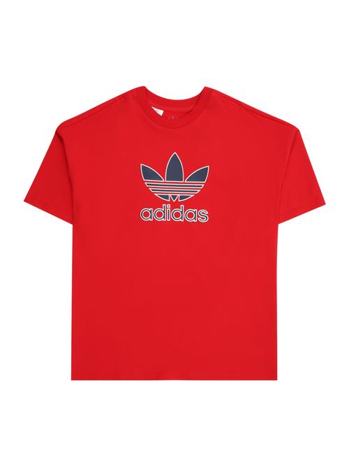 ADIDAS ORIGINALS Shirts 'Trefoil'  navy / rød / hvid