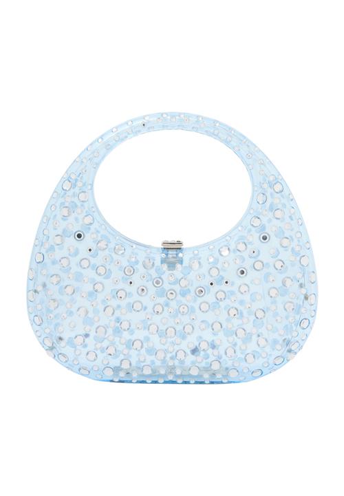 myMo at night Clutch  lyseblå / transparent