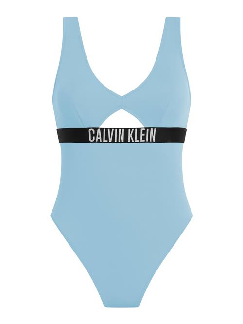 Calvin Klein Swimwear Badedragt 'ONE PIECE'  lyseblå / sort / hvid