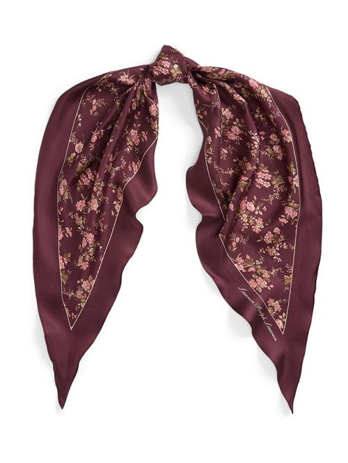 Lauren Ralph Lauren Tørklæde  khaki / oliven / mørk pink / bordeaux