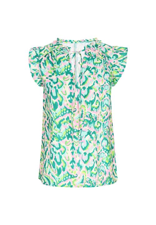 ebeeza Bluse 'Fashion Look'  turkis / grøn / lyserød