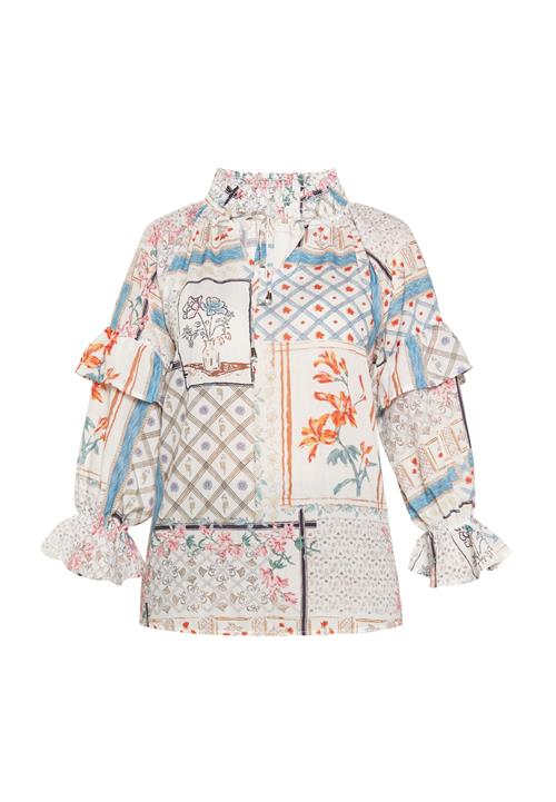 Gaya Bluse  blandingsfarvet / hvid