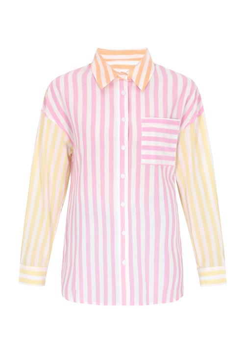 SANIKA Bluse 'Fashion Look'  gul / orange / pink / hvid