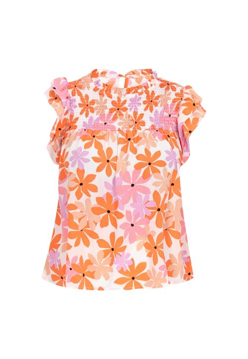 Gaya Bluse 'Fashion Look'  lilla / orange / lys pink / hvid