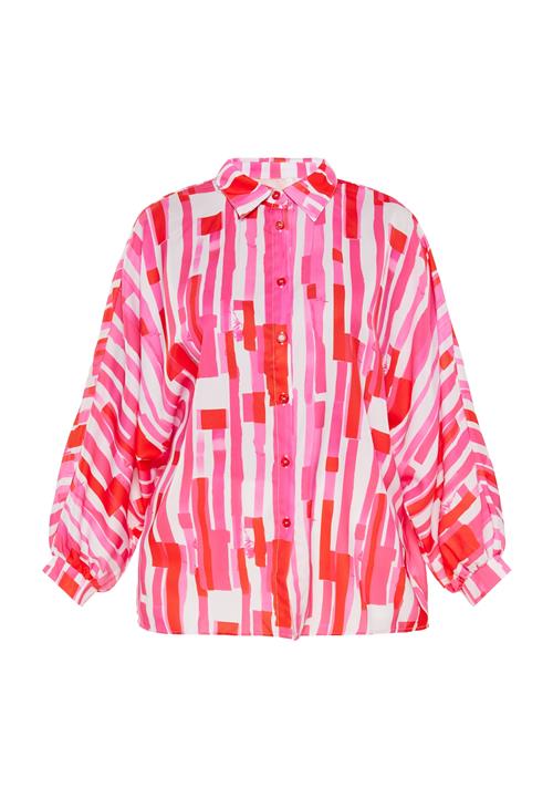 FELIPA Bluse 'Fashion Look'  pink / hvid