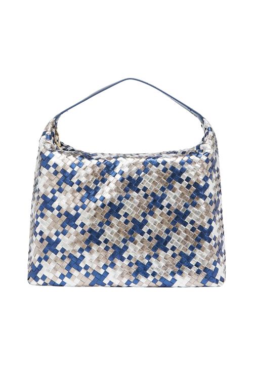 faina Håndtaske  mørkeblå / brun / hvid