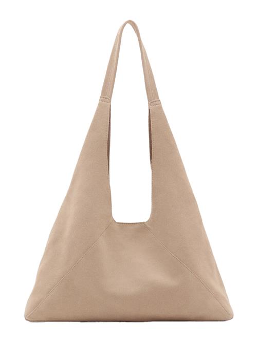MANGO Skuldertaske  beige