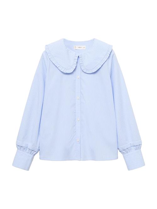 MANGO KIDS Bluse 'CARMEN'  lyseblå / hvid