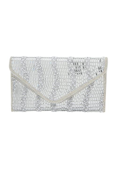 NAEMI Clutch  sølv / transparent