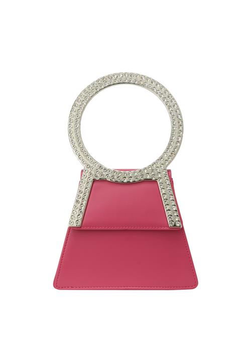 NAEMI Clutch  pink / sølv / transparent