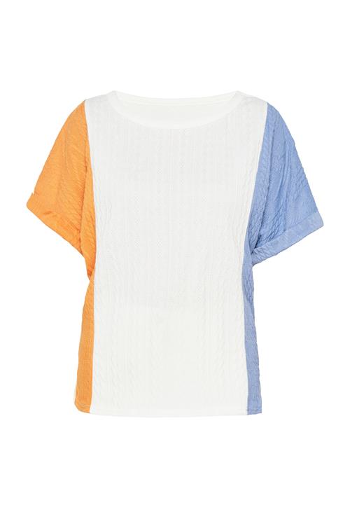 SANIKA Pullover 'Fashion Look'  lyseblå / orange / hvid