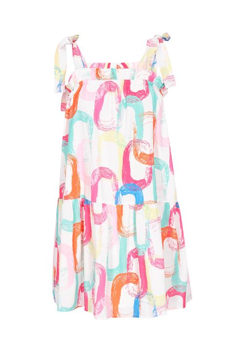 SANIKA Kjole 'Fashion Look'  turkis / gul / pink / hvid