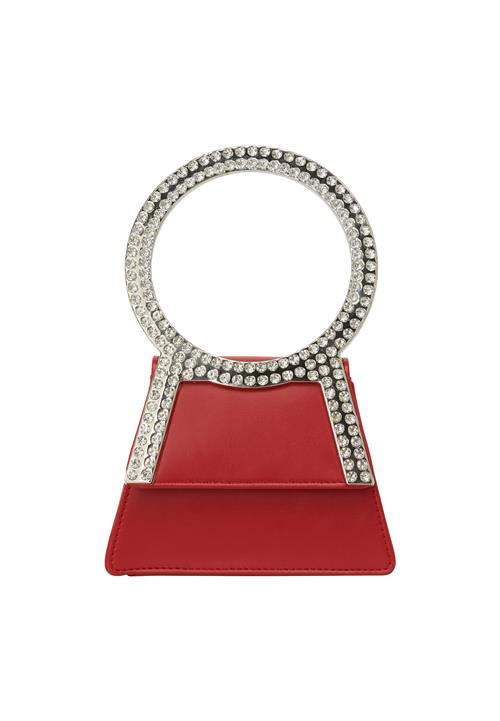 NAEMI Håndtaske  mørkerød / sølv