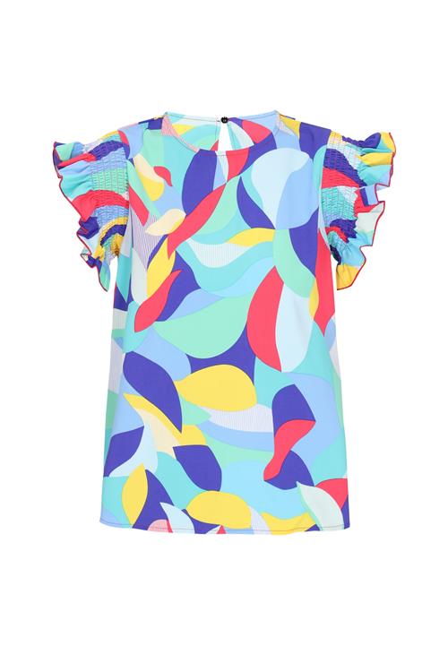 ebeeza Bluse  blå / blandingsfarvet