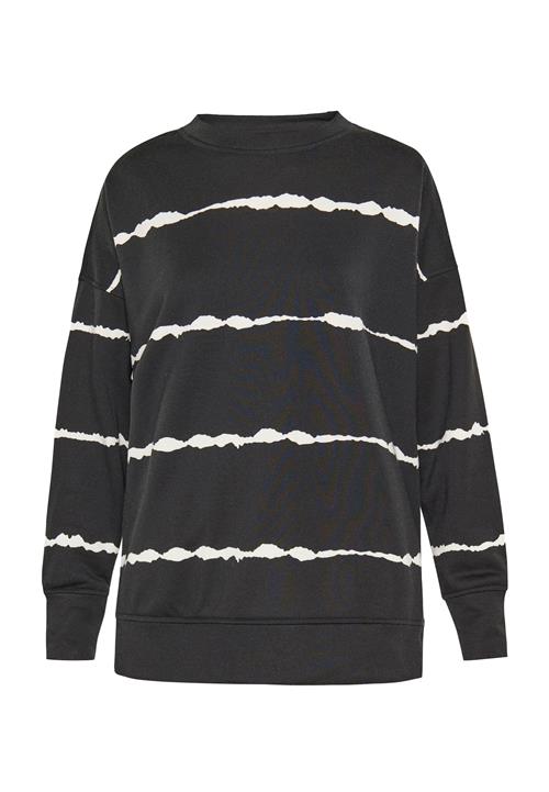 SANIKA Sweatshirt  sort / hvid