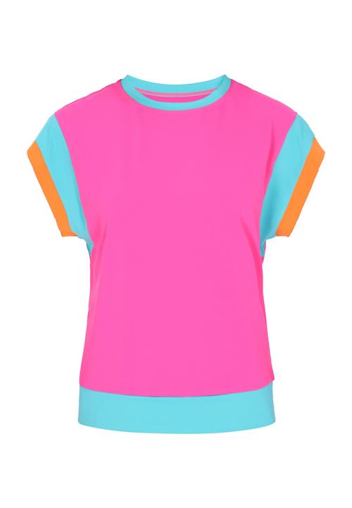 SANIKA Shirts  lyseblå / orange / pink