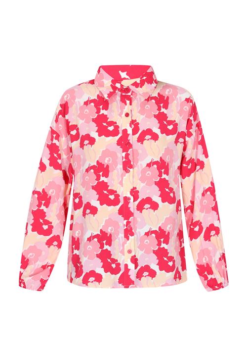 SANIKA Bluse  beige / pink / lyserød / mørk pink / hvid