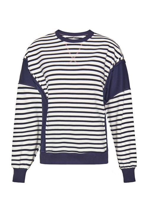 SANIKA Sweatshirt 'Fashion Look'  navy / hvid
