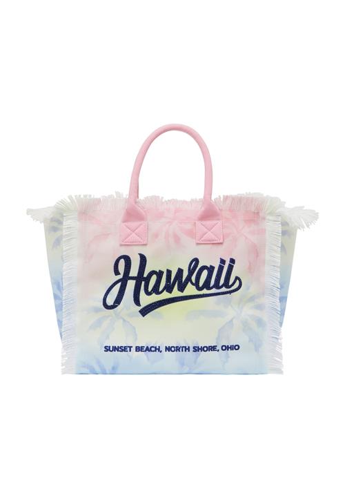 ebeeza Shopper  lyseblå / lemon / lyserød / sort