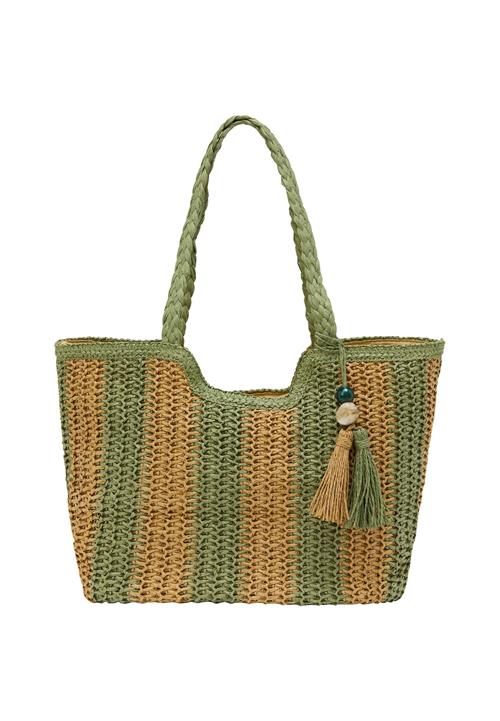 Gaya Shopper  camel / grøn