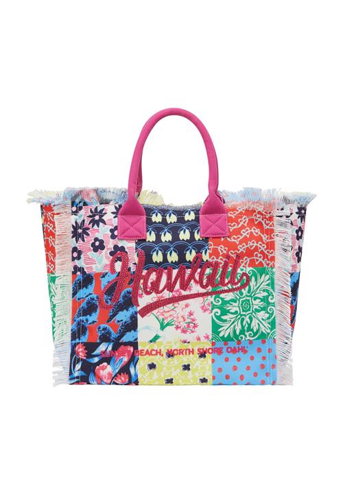 ebeeza Shopper  azur / grøn / fuchsia / sort