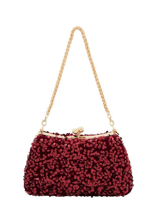 faina Clutch  mørkerød