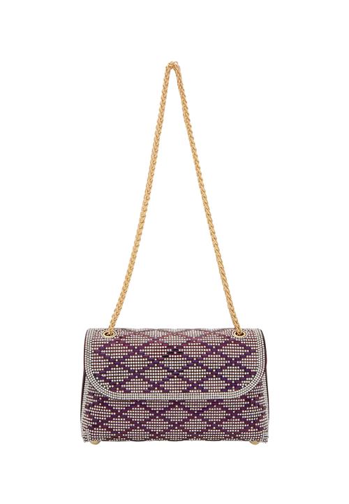 NAEMI Skuldertaske  lilla / violetblå / transparent