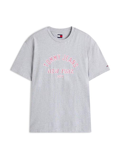 Tommy Jeans Bluser & t-shirts  grå / mørk pink / hvid