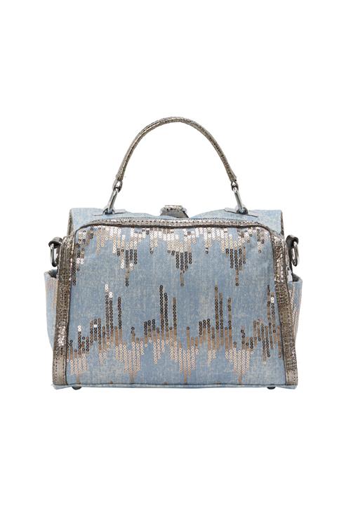 NAEMI Håndtaske  pastelblå / sølv