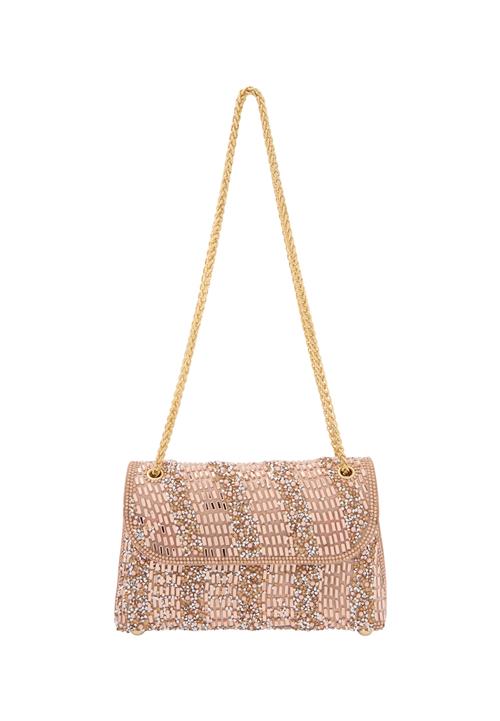 NAEMI Skuldertaske  champagne / rosa guld / transparent