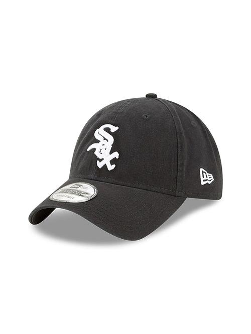 NEW ERA Hætte '9Twenty Chicago White Sox MLB Core Classic'  sort / hvid