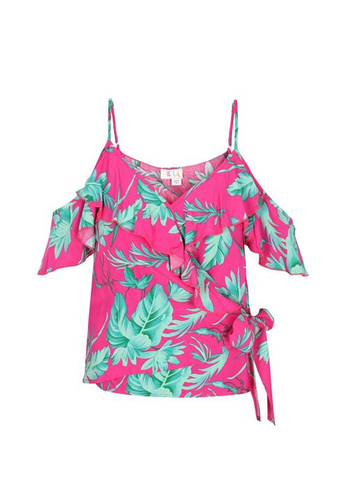 ebeeza Bluse  grøn / jade / pink