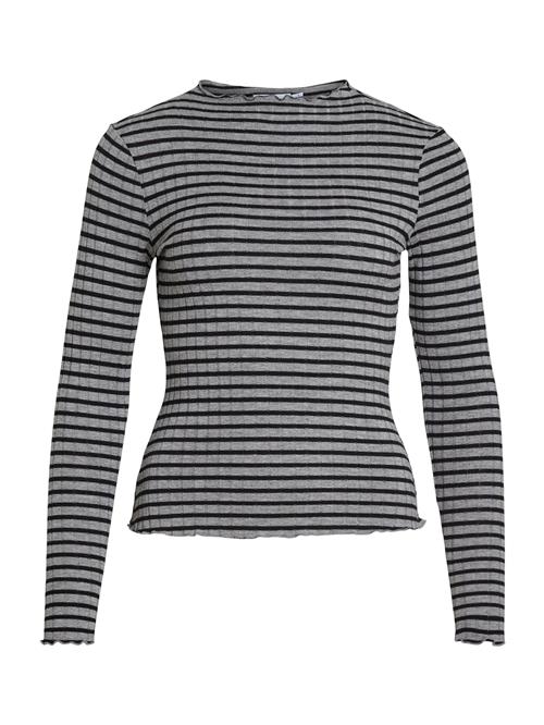 VILA Shirts 'VIRIKA'  grå-meleret / sort