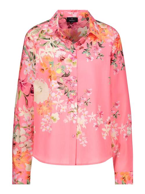 monari Bluse  grøn / orange / lys pink / hvid