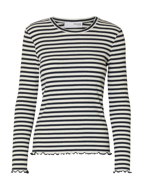 SELECTED Shirts 'SLFANNA'  ecru / mørkeblå