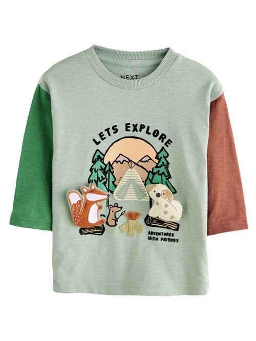 Next Shirts  brun / grøn / pastelgrøn