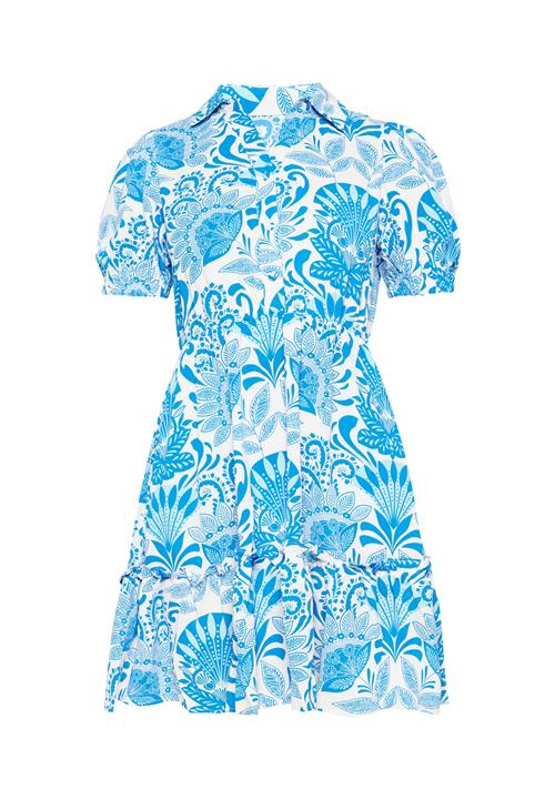 FELIPA Kjole 'Spring Summer'  blå / hvid