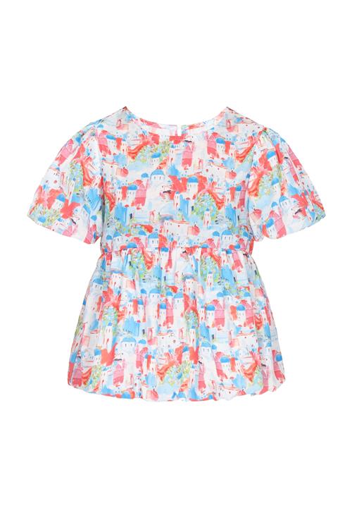 NALLY Bluse 'Fashion Look'  lyseblå / lys pink / lys rød / hvid