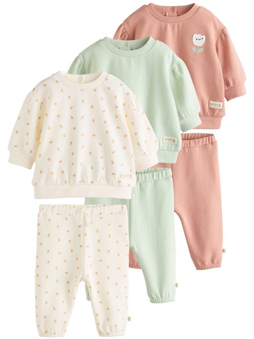 Next Sæt  ecru / mint / orange / gammelrosa