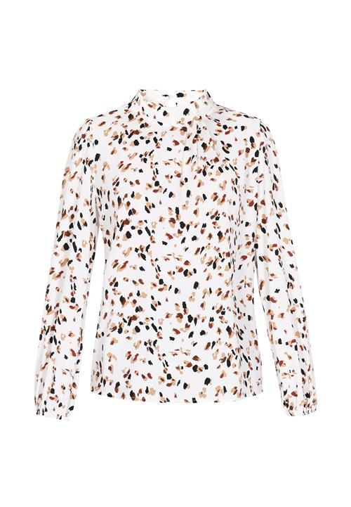 NAEMI Bluse 'Fashion Look'  sand / brun / sort / hvid