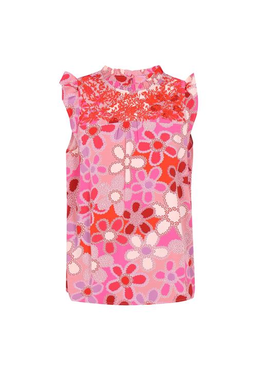 ebeeza Bluse 'Boho'  lysviolet / lyselilla / pink / rød