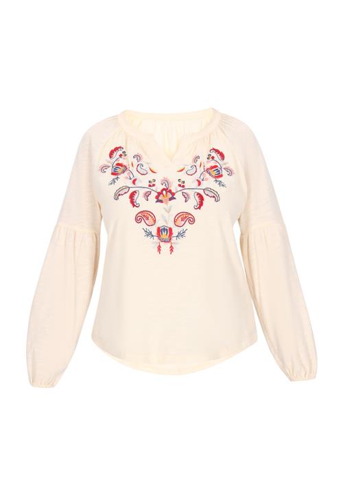 Gaya Bluse 'Fashion Look'  blå / curry / pastelgul / rød