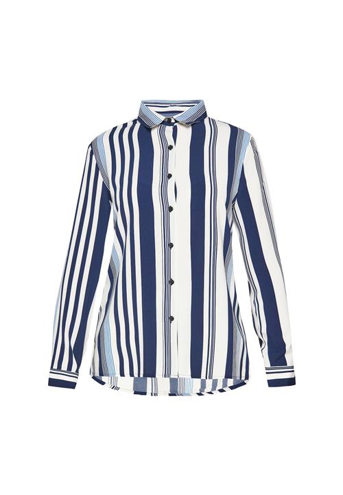 FELIPA Bluse 'Fashion Look'  marin / lyseblå / hvid