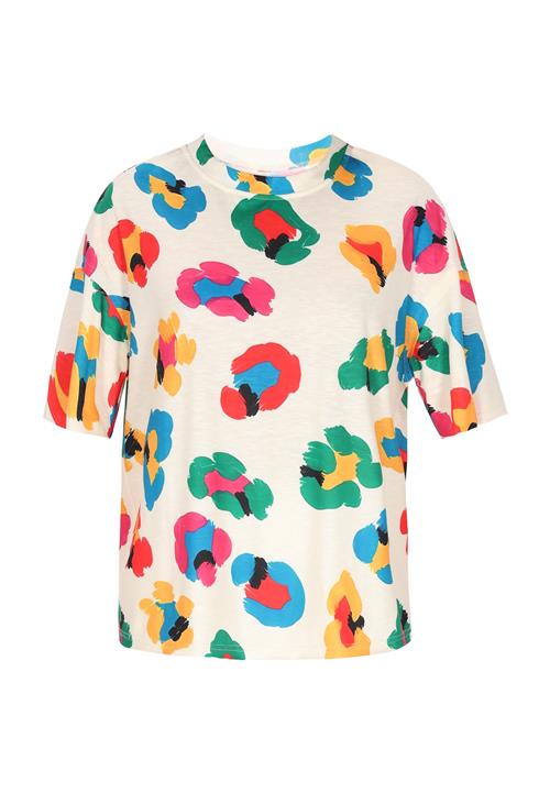 NALLY Shirts 'Fashion Look'  creme / lyseblå / gul / knaldrød