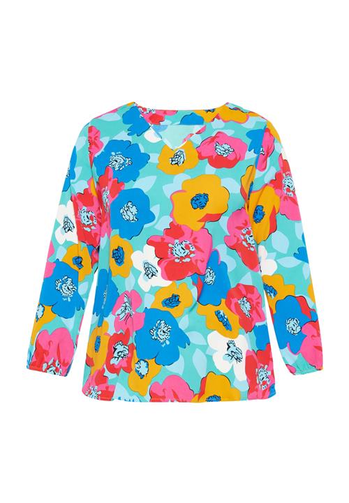 FELIPA Bluse 'Fashion Look'  blå / lyseblå / orange / mørk pink